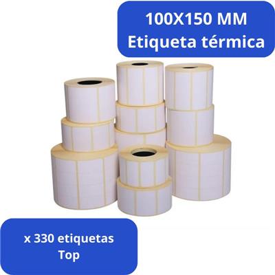 Caja x 32 Rollos de etiqueta Termica Top 100mm x 150mm x 250 Buje 40mm