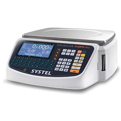 Balanza Systel Cuora Max 30 kg sin torreta (Imprime Etiquetas autoadhesivas y Ticket)