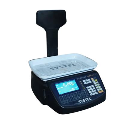 Balanza Systel Cuora ST Max Black (solo ticket) 30 kg con torreta