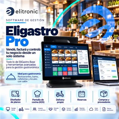 EliGastro Pro Software gastronomico de Facturacion electronica y Gestión